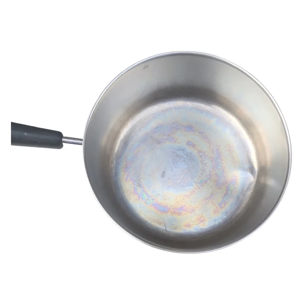Revere Ware Copper Bottom Saucepan Stainless Steel Pot 2 Qtwith Black Handle